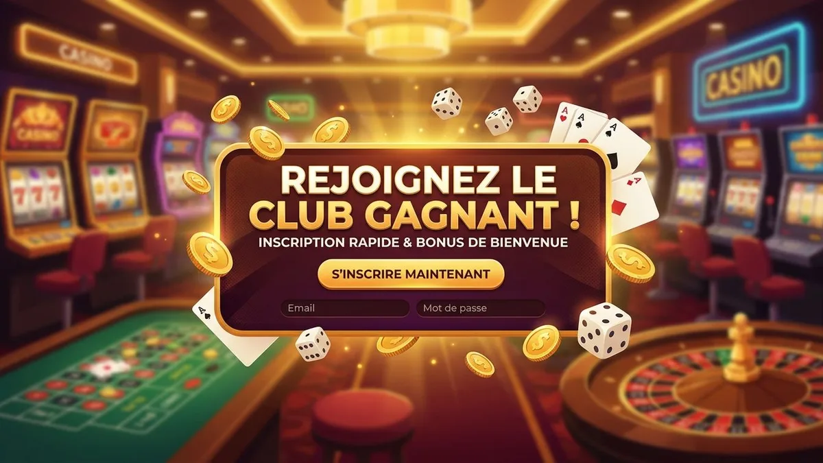 Inscription avec bonus